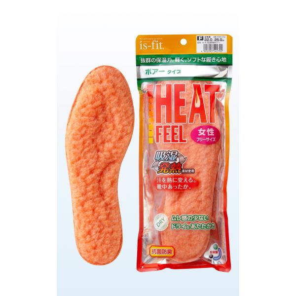 is-fit 吸湿発熱ボアーインソール 女性用