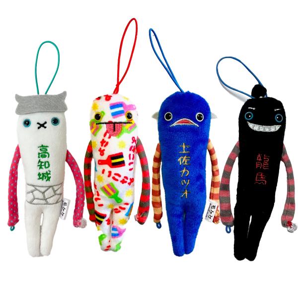 ご当地モケケ　高知県限定（高知城、よさこい、土佐カツオ、龍馬）お土産 プレゼント りょうま