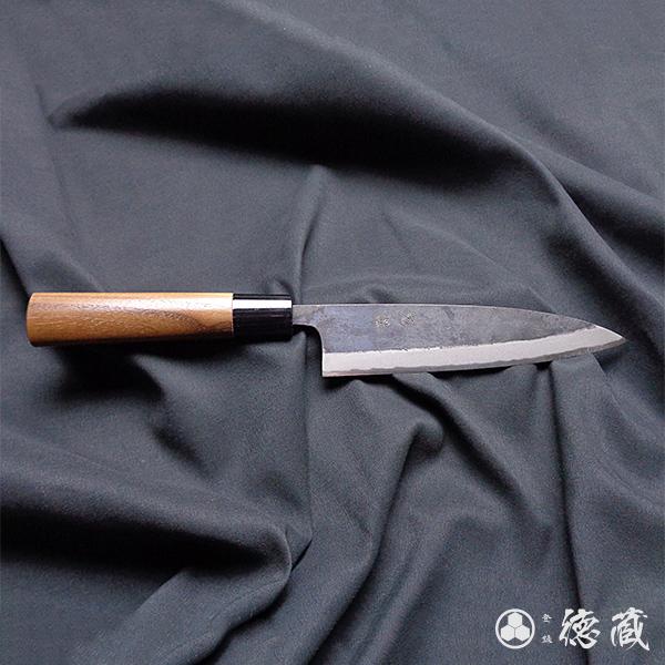 黒打ち捌き包丁　165mm 両刃 青紙2号 胡桃 日本製 徳蔵刃物 TOKUZO KNIVES t2...