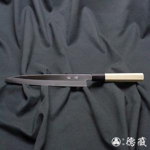 堺宏之作 白鋼 霞仕上げ 水牛桂柄 柳刃包丁 270mm(9寸)（刺身包丁