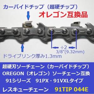 互換品 チェーンソー 替刃 オレゴン 91PX...の詳細画像1