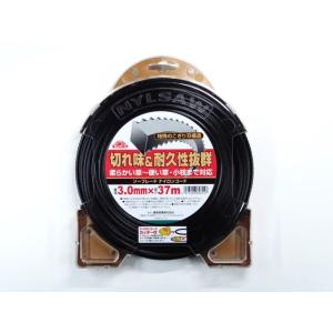 草刈機 ソーブレード ナイロンコード 3.0mm 37m セフティー3 ギザギザ のこぎり刃 草刈刃...