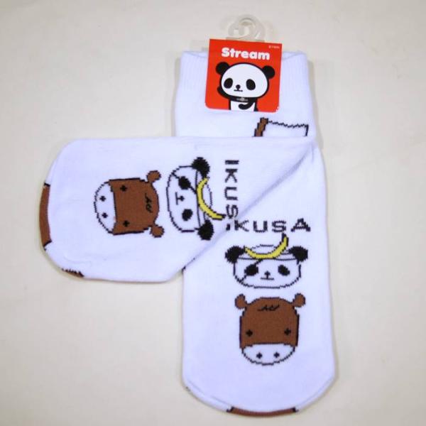 独眼竜 パンダ ソックス CSS0496-WH　※２割引き