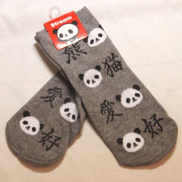 漢字 パンダ ソックス CSS0514-GY