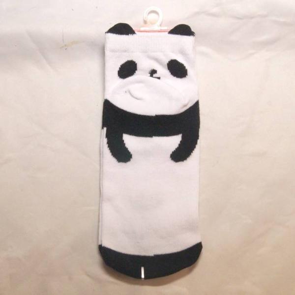 耳付きかかと パンダ ソックス CSS0444-WH