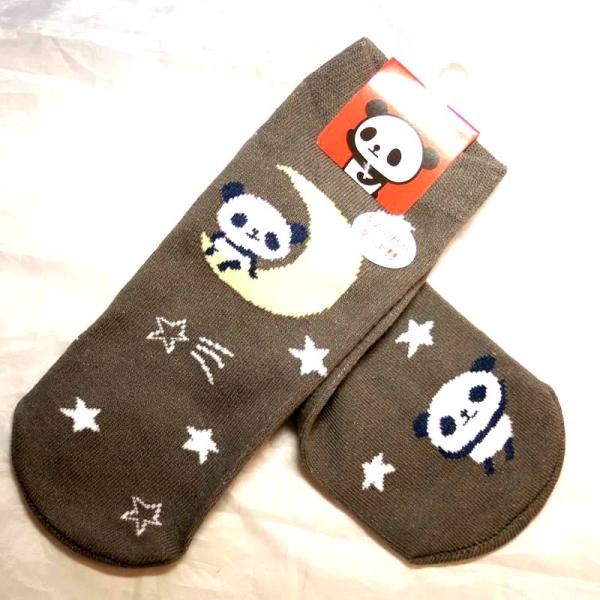 夜空 パンダ ソックス CSS0519- CH チャコール