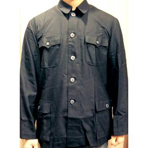コットン製中国人民服(中山服)上衣・黒色 : お土産ショップMORIYA