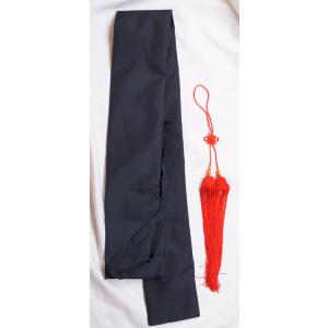 太極拳 剣 黒色 専用袋（裏地付）＆赤色剣穂セット
