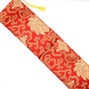 サテン生地 赤色 ヌンチャク(功夫扇子にも応用可)の詳細画像5