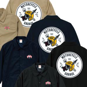 BORN FOR SPEED FUCK RIDE Flying Wheel コーチジャケット バイカー
