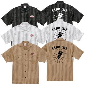 ヴィンテージスピードレーサー ストライプワークシャツ 半袖