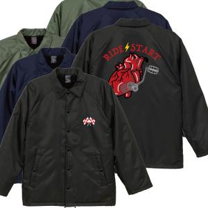 HELL FIRE SQUAD ボア付き コーチジャケット バイカー