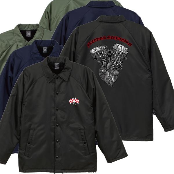 FREEDOM MECHANISM ボア付き コーチジャケット パンヘッド ショベルヘッド バイカー...