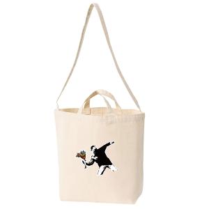 エコバッグ Banksy 花束を投げる男 Lo...の詳細画像5