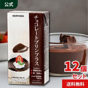 公式ストア 守山乳業 チョコレートプリン プラス 551g 12本 MORIYAMA 業務用 大容量 栄養機能食品 鉄 亜鉛 手作り デザートの商品画像