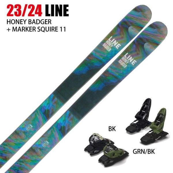 [スキー2点セット]ライン スキー板 2024 LINE HONEY BADGER + 24 MAR...