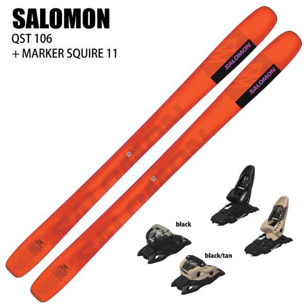 [スキー2点セット]サロモン スキー板 2025 SALOMON QST 106 + 25 MARK...