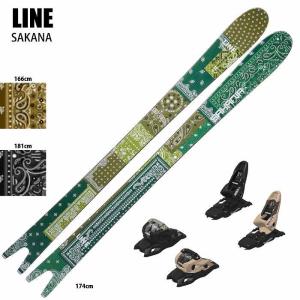 [スキー2点セット]ライン スキー板 2025 LINE SAKANA + 25 MARKER SQUIRE 11 110mm ビンディングセット 24-25｜moriyamasports