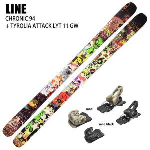 [スキー2点セット]ライン スキー板 2025 LINE CHRONIC 94 + 25 TYROLIA ATTACK LYT 11 GW 95mm ビンディングセット 24-25｜moriyamasports