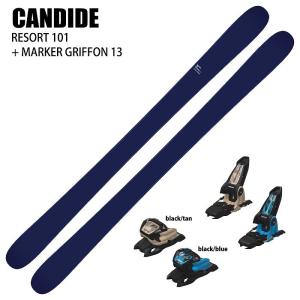 [スキー2点セット]キャンディッド スキー板 2025 CANDIDE SKIS RESORT 101 + 25 MARKER GRIFFON 13 110mm 板単品 24-25｜moriyamasports