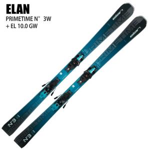 エラン スキー板 2025 ELAN PRIMETIME N3W POWER SHIFT + EL 10.0 GW BLUE プライムタイム ビンディングセット 24-25｜moriyamasports