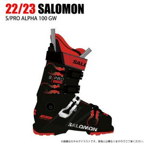 2023 SALOMON サロモン S/PRO ALPHA 100 GW BK/RED エスプロ アルファ グリップウォーク 22-23の商品画像