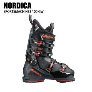 ノルディカ スキーブーツ 2025 NORDICA SPORTMACHINE 3 100 GW BK/GRY/RED スポーツマシーン グリップウォークソール 24-25｜moriyamasports