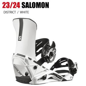 2024 SALOMON サロモン DISTRICT ディストリクト WHITE  23-24  スノーボード ビンディング バインディング｜moriyamasports