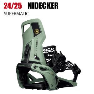 2025 NIDECKER ナイデッカー SUPERMATIC スーパーマティック OLIVE  24-25 ドロップイン ステップイン スノーボード ビンディング バインディング｜moriyamasports