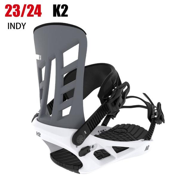 2024 K2 ケーツー INDY インディー GRY/WH  23-24  スノーボード ビンディ...