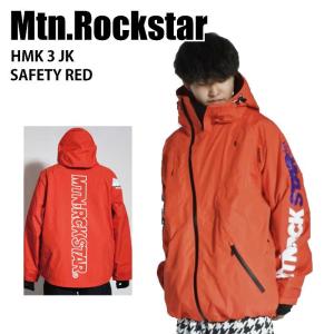 MTN,RCK STAR マウンテンロックスター HARUMAKI 3 JACKET SAFETY RED 24-25 ボードウエア スノーボード ジャケット マンロク｜moriyamasports