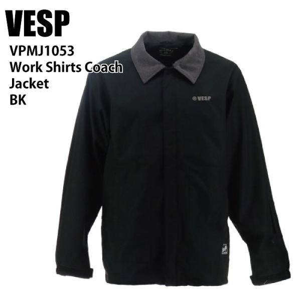 VESP べスプ VPMJ1053 Work Shirts Coach Jacket BK 24-2...