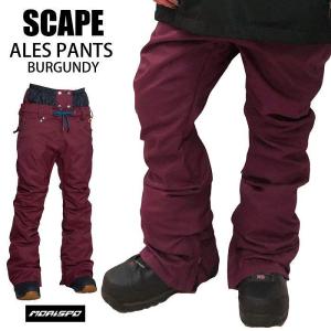 SCAPE エスケープ スノーボード ボード レディース パンツ ウェア ARES PANTS 20-21 BURGUNDY