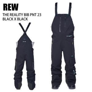 REW アールイーダブリュ REALITY BIB PANTS BLACKxBLACK 24-25 ...