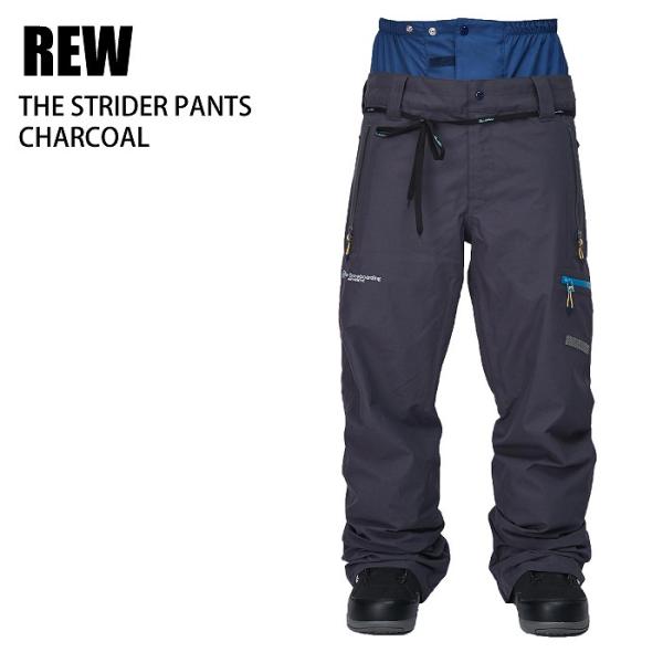 REW アールイーダブリュ STRIDER PANTS CHARCOAL 24-25 ボードウエア ...