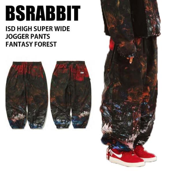 BSRABBIT ビエスラビット ISD HIGH SUPER WIDE JOGGER PANTS ...