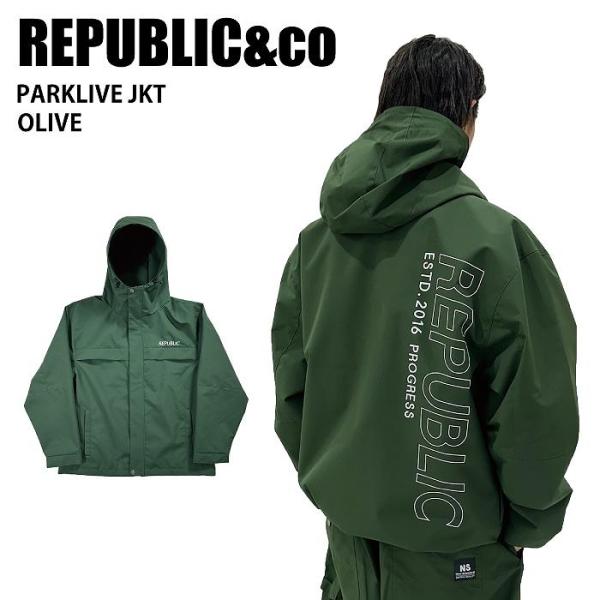 REPUBLIC&amp;CO リパブリック PARKLIVE JACKET Olive 24-25 ウエア...