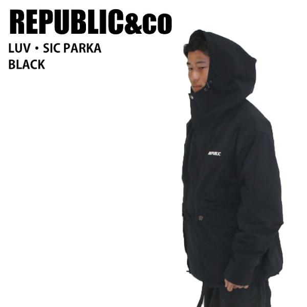 REPUBLIC&amp;CO リパブリック LUV・SIC PARKA Black 24-25 ウエア ユ...