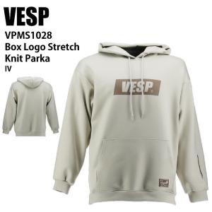 VESP べスプ VPMS1028 Box Logo Stretch Knit Parka IV 24-25 ウエア メンズ ユニセックス 撥水スウェット ライトウエア スノーボード｜moriyamasports