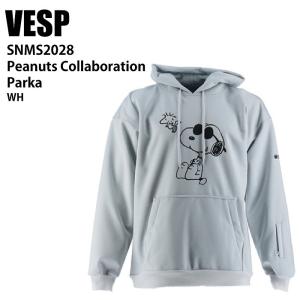 VESP べスプ SNMS2028 Peanuts Collaboration Parka WH 24-25 ウエア メンズ ユニセックス 耐水スウェット ライトウエア スノーボード｜moriyamasports