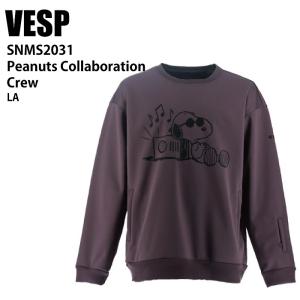 VESP べスプ SNMS2031 Peanuts Collaboration Crew LA 24-25 ウエア メンズ ユニセックス 耐水スウェット ライトウエア スノーボード｜moriyamasports