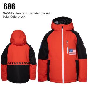 686 シックスエイトシックス ウェア NASA Exploration Ins Jkt 21-22 Solar Colorblock ジュニア 子供用 ジャケット スノーボード 雪遊び