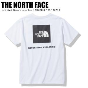 THE NORTH FACE ノースフェイス S/S Back Square Logo Tee バックスクエアロゴTシャツ NT32144 W ホワイト 半袖 おしゃれ