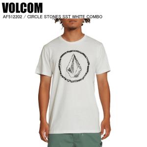 VOLCOM  ボルコム  AF512202  CIRCLE STONES SST　 WHITE COMBO   ボルコムTシャツ　ボルコムティーシャツ　半袖｜moriyamasports