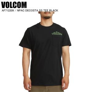 VOLCOM  ボルコム  AF712209  NPAC DECOSTA SS TEE   BLACK   ボルコムTシャツ ボルコムティーシャツ 半袖