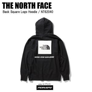 THE NORTH FACE ノースフェイス パーカー トレーナー BACK SQUARE LOGO HOODIE バックスクエアロゴフーディー NT62040 ブラック