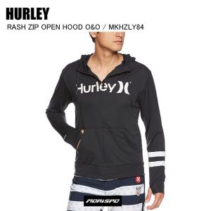 HURLEY ハーレー ラッシュガード メンズ ジップ RASH ZIP OPEN HOOD O＆O ジップオープンフードラッシュガード MKHZLY84 SU 00A