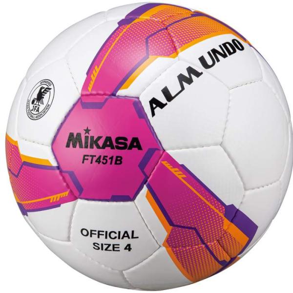 MIKASA ミカサ ALMUND 4号貼り 検定球 FT451B PV サッカー ボール