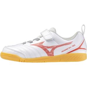 MIZUNO ミズノ モナルシーダ NEO 3 CLUB KIDS IN P1GG242660 ホワイト×レッド フットサル インドア｜moriyamasports