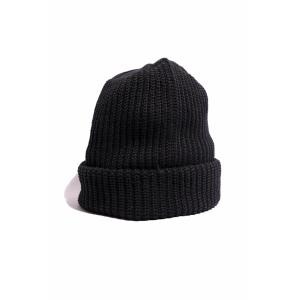 COLIMBO/コリンボ South Fork Cotton Knit Cap Black｜morleyclothing